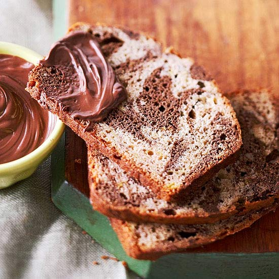 Two-Toned Banana Bread